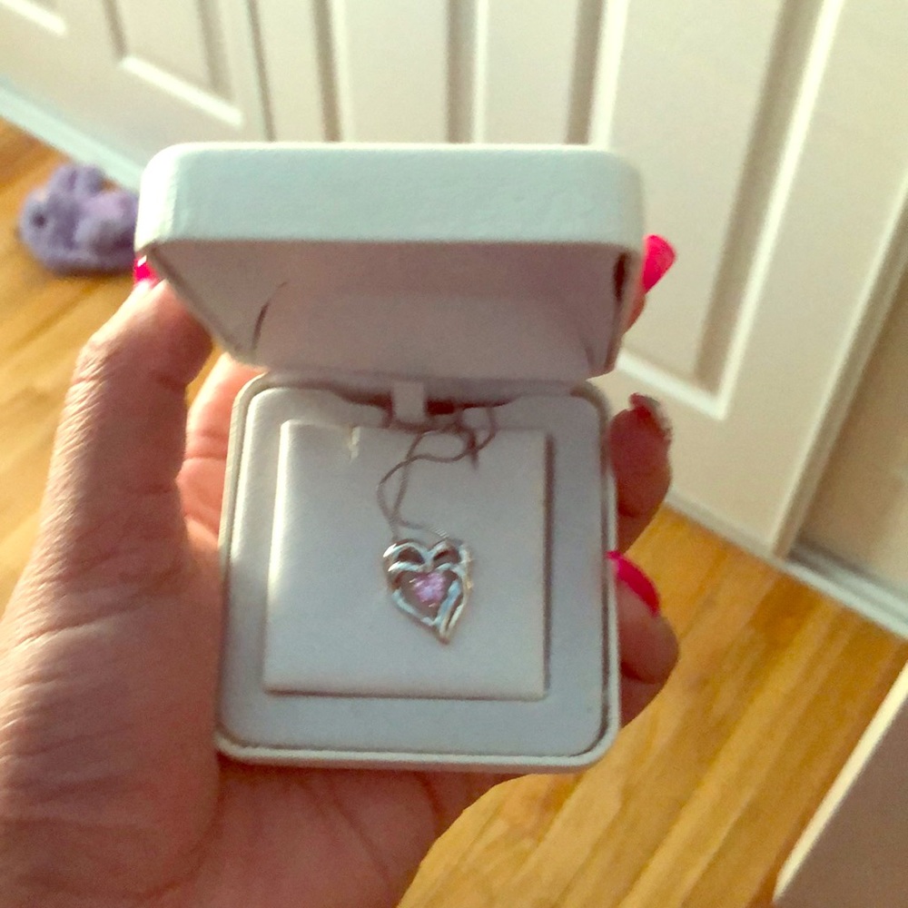 Double heart necklace